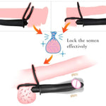 Vibrating Cock Ring With 10 Vibration Mode, Strap On Penis Ring Erection Enhancing Strap-On Dildo Butt Plug Vibrator Couples Double Penetration Sm Sex Toys For Men, Adult Male Anal Sex Toy