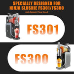 Anti-Splash Flow Hood For Ninja Slushie Machine Fs301/Fs300/Fs299 - Liquid Guide Cover - Ninja Slushie Machine Accessories - No Spills When Pouring Beverages/Fruit Juices (Black)