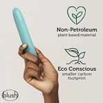 Gaia Eco Plant-Based 7" Slim Multispeed Vibrator In Aqua Made Of Sustainable Biofeel™ Worlds First Plant Based Vibe For Vagina And Anal Play Premium Eco Vibrating Pleasure Adult