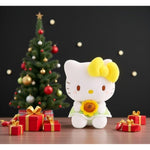 13? Kitty Plush Toy – Kawaii Cat Stuffed Animal With Yellow Bow & Sunflower, Soft Plush Doll Gift For Kids, Teens & Collectors