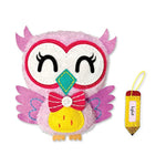 Kids Owl Sewing Kit with Safety Needle & Instructions, Beginner DIY Craft Set