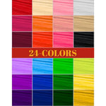 960 Pcs Thick Pipe Cleaners, 24 Colors, 12 Inch Chenille Stems for DIY Crafts