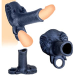 Silicone Penis Sleeve For Thicker And Harder Creative Elephant Cock Ring For Erection Enhancing Delay Ejaculation Male Sex Toys For Men Couple Play (Navy Blue)