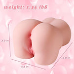 Mini Pocket Pussy Ass Male Masturbator With 3D Realistic Vagina Anal Adult Sex Doll For Men Sex Stroker, Torso Male Sex Toys For Men Masturbation Pleasure (Pink)