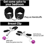 13 Pcs Sex Bondage Restraints Bdsm Toys Set Adult Couples Sex Toys Include Spreader Bar Bondage Rope Blindfold Feather Scratcher Ankle Cuffs And Fetish Handcuffs For Women And Couples