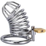 Metal Chastity Cage, Chastity Device With Lock And Key, Dominatrix Toys, Ideal For Denial And Cbt Play. Stainless Steel Chastity Cage. Sex Toys, Bondage Kit