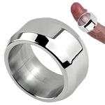 Stainless Steel Male Penis Cock Ring Thick Metal Cock Penis Ring For Enhance Male Long-Lasting Erection Ability Sex Toy(23Mm)