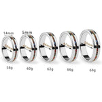 Sex Toys Cock Ring Stainless Steel Penis Ring Delayed Ring For Male Lasting For Cock Training Light Blue 44Mm