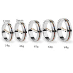 Sex Toys Cock Ring Stainless Steel Penis Ring Delayed Ring For Male Lasting For Cock Training Pink 50Mm