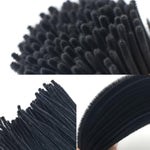 100 Pcs Black Pipe Cleaners, 12.4 Inch Fluffy Chenille Stems for DIY Crafts