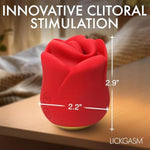 Lickgasm Sweet Kiss Kissing & Vibrating Clitoral Stimulator For Women, & Couples. 3 Speeds And 7 Patterns. Seductive Kissing. Wateproof And Rechargeable, Silky Silicone. 2 Pieces, Red.