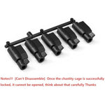 5 Pcs Chastity Cage Accessories Key Lock, Male Chastity Devices Disposable Plastic Permanent Invisible Lock Keys Set for Travel One-time Key Kit, for Nylon Penis Cage Bondage Gear & Accessorie