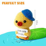 Good Luck Duck, Positive Crochet Animals Inspirational Duck Good Luck Gifts For Women Men Friends, Graduation Gifts For Her/Him