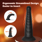 Anal Plug Pack Of 3 Anal Toys, Silicone Adult Sex Anal Trainer Butt Plug For Beginners Advanced Players Anal Training Sets With Flared Suction Base Prostate Massager For Men, Women & Couple (Black)