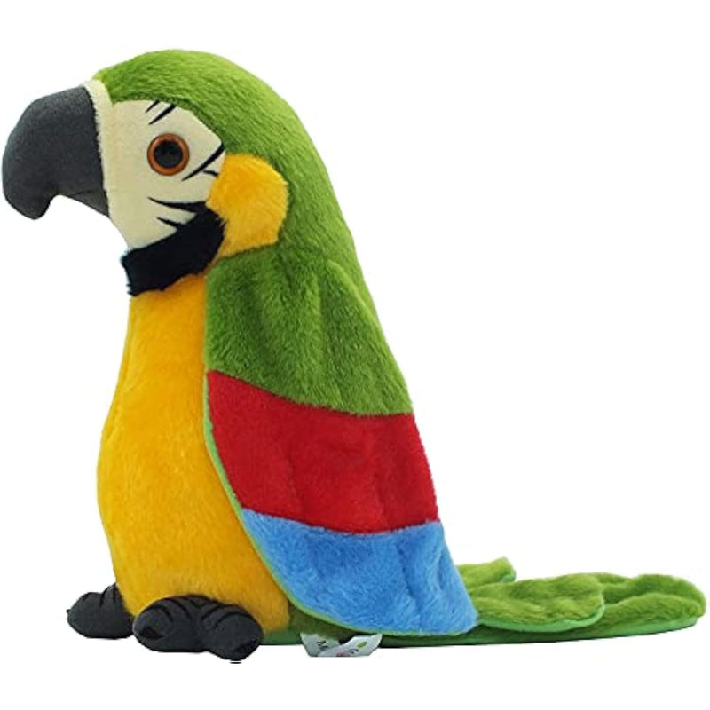 Talking Parrot, Repeats What You Say Plush Animal Toy Electronic Parrot For Boys, Girls Gift