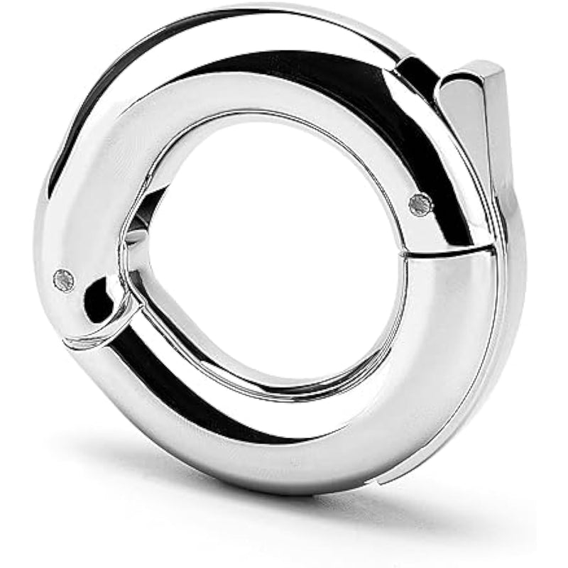 Male Penis Cock Ring Adujustable Size Delay Ring Stainless Steel Penis Ring Heavy Stretcher Adult Sex Toys(40Mm)