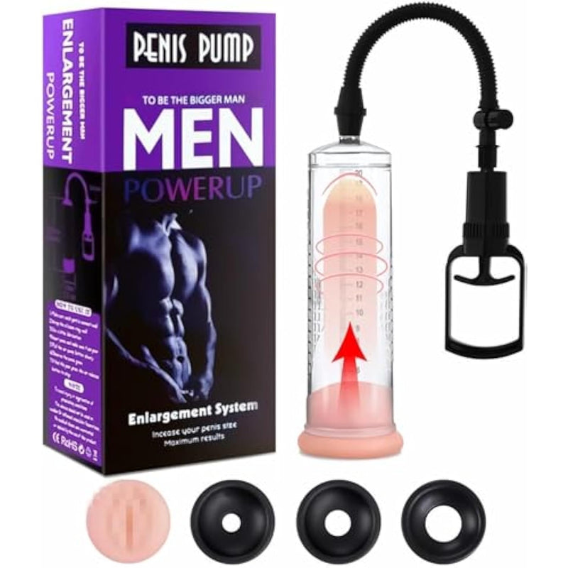 Men'S Vacuum Pump Plus Pump Men'S Enhanced Growth Pump 81B3A Pen Cup Stable Professional Set Solid Vacuum Pump Home Performance Pump Transparent
