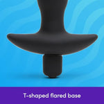 Butt Tingler Vibrating Butt Plug | 3.5 Inch Male Sex Toy | 7 Vibration Patterns & 3 Speeds | Anal Plug Vibrator For Men & Women | Silicone Prostate Massager | Couples Adult Toys Game | Black