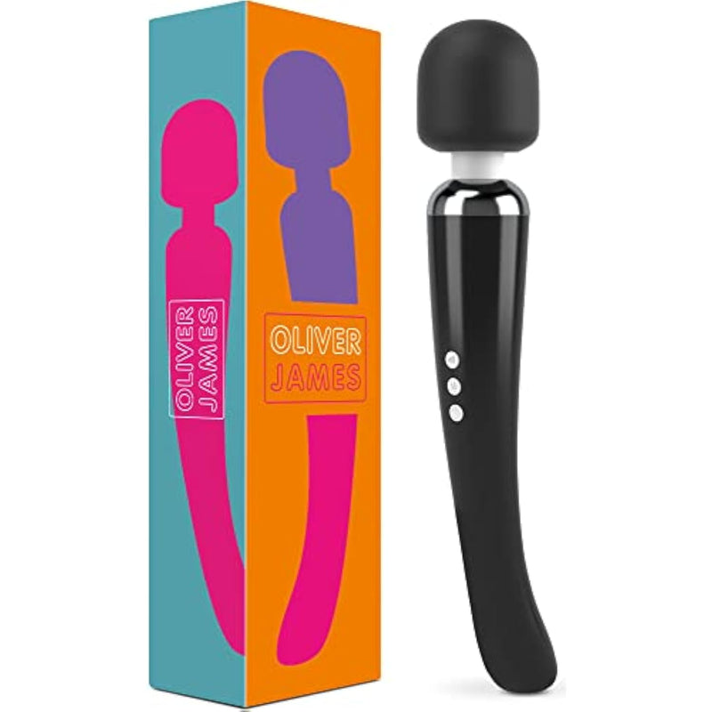 Vibrator, Sex Toys Wand Massager, Adult Toy For Women - G Spot Vibrators, Clitoris Stimulation, Dildo, Water-Resistant, Wireless, 20 Vibration Modes & 8 Speeds (Large, Black)