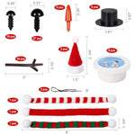 9 Pack Christmas Snowman Building Kit for Kids, Stocking Stuffers and Party Favors