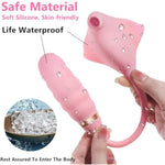 Manta Ray Shaped Sex Toy For Womens Sex, 3In1 Sex Stimulator For Women With 9Tongue Licking & 9 Thrusting Vibrator Dildo, Adult Sex Toys For Couples G Spot Dildos Rose Vibrators Clitoral Nipple