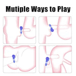 Vibrating Cock Ring Penis Ring Vibrator Clitoral Stimulator Penis Erection Enhance Soft Silicone Adult Male Sex Toy& Games For Male Training Longer Harder Stronger (Blue&Black)