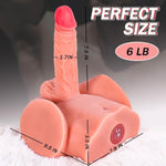 Male Sex Doll With 7 Modes Thrusting Dildo, Hands-Free Riding Sex Dolls Realistic 7.5 Inch Vibrating Dildos For Female Masturbation Adult Sex Toy Unisex Masturbator For Gay Couple Women