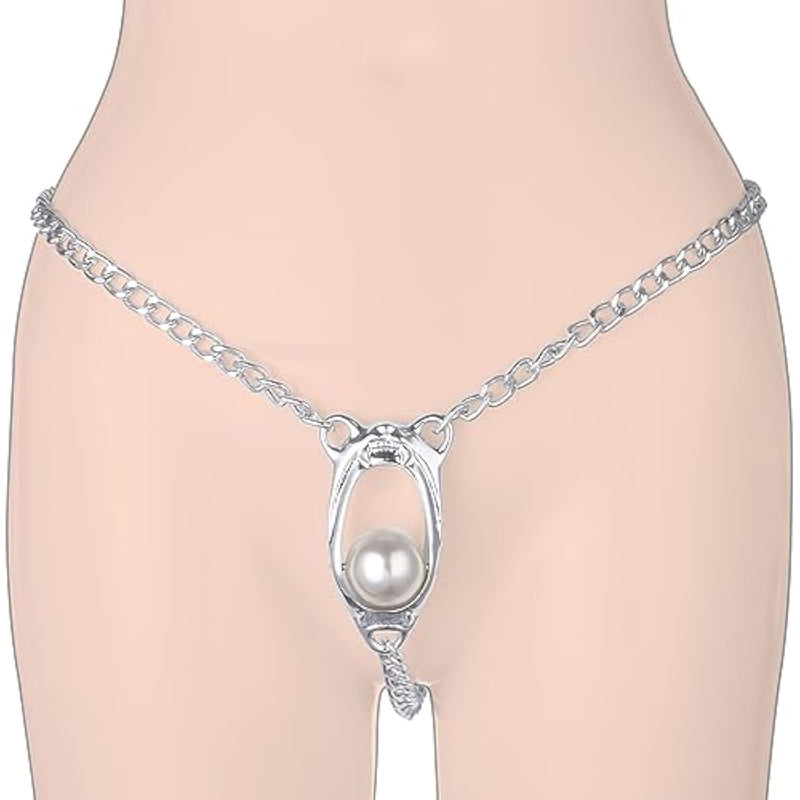 Female Chastity Devices With Metal Lock, Abstinence Bdsm Sex Belt, Adjustable Bondage Set Sex Toys For Women, Woman Forced Orgasm Belts, Anti-Derailment Women'S Chastity Strap Device
