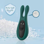 G-spot Rabbit Vibrator Sex Toys - Adult Toys Realistic Clitoral Stimulator & 9 Powerful Vibrations, Soft Silicone Bunny Clit Vagina Tits Massager for Women Couples Pleasure, Green