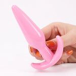 6Pcs Anal Trainer Kit Butt Plugs Beginner Set Silicone Prostate Massager (Pink