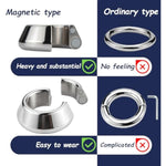 Stainless Steel Cock Ring, 225G Penis Extender Stretcher Weight Cockring Metal Penis Ring Stretching Weights Cockring For Erection Enhancing Long Lasting Stronger Pleasure Rings Cbt Sex Toys For Men