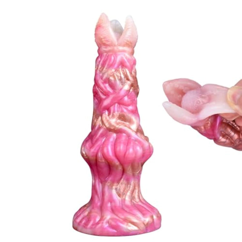 8 Inch Fantasy Dildo Liquid Silicone Butt Plug With Big Monster Knot Plant Monster Dildo With Powerful Suction Cup Anal Sex Toy For Men Women Masturbation