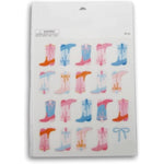 Cowgirl Boots Stickers for Journaling, Scrapbooking, Cardmaking, and Arts & Crafts - 40 Pieces
