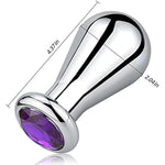 Big Anal Plug Bulb Shape Jewelry Butt Plug Trainer Set Anal Massager Sex Toy For Men Women (M)