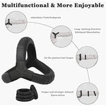 Silicone Penis Rings Set, 5 Different Sizes Cock Rings For Erection Enhancing, Long Lasting Stronger Men Sex Toy, Safe Adult Sex Toys & Games