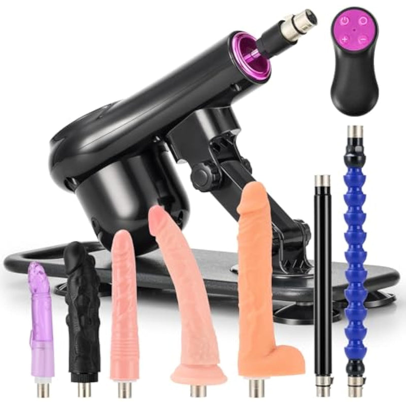 Automatic Sex Machine, Thrusting Dildo Machine With 7 Attachments & Remote Control For Women Men Couples, Adult Sex Toys Machine For Vaginal Anal Massage Masturbation