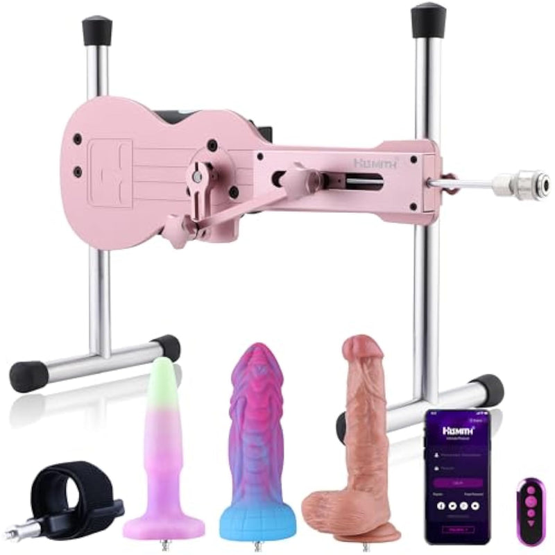 Mini Sex Machine, App Controlled Premium Sex Machine With Kliclok System, Ak09 Pink Love Machine, Thrusting Machine For Adult