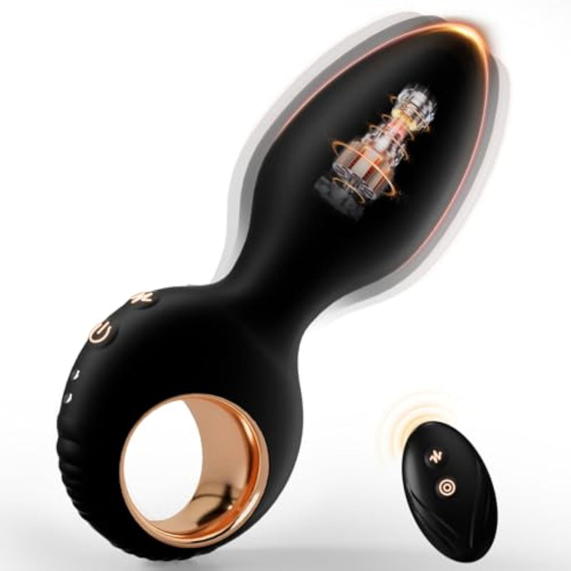 Anal Plug Sex Toys Vibrator,Vibrating Butt Plug Silicone Anal Toys Butt Plug Training Kit With Remote Control 10 Frequency Vibration, Vibrating Anal Plug And Prostate Massager