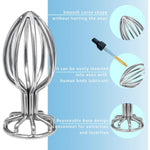 Anal Plug,Metal Buttplug,Hollow Out Anal Toys,Anal Sex Toys For Beginners And Advanced Users,Sex Toy For Vagina,Anal Training But Plug,Plug Anal For Couples (Large), Silver