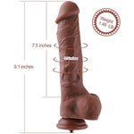 9.1” Silicone Dildo, Thick And Realistic Cock - Removable Kliclok System - Intermediate Series