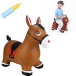 Bouncy Horse Hopper Toys, Toddlers Bouncing Farm Animals, Inflatable Jumping Hopping Horse, Ride On Rubber Bouncer For Kids, Outdoor Indoor Cool Birthday Gifts For 2 3 4 Year Old Girl Boy