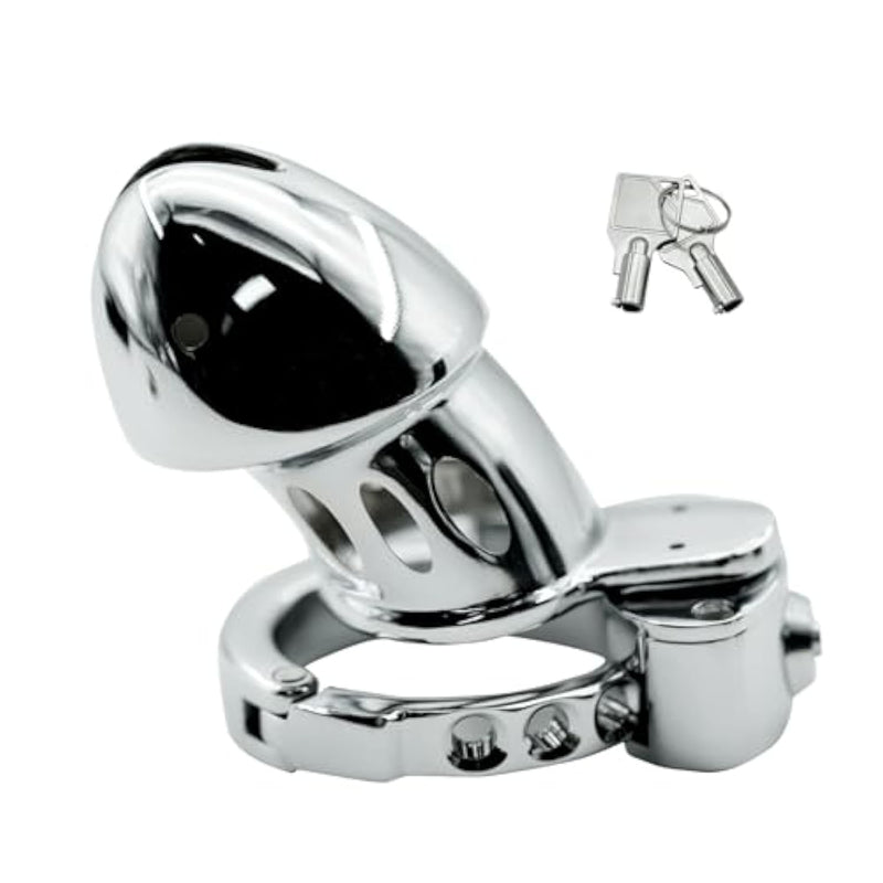 Adjustable Chastity Device Cock Cage For Men Stainless Steel Ventilation Chasity Panties With Lock And 2 Keys Penis Sm Slave Bondage Sex Toys For Adult Male