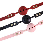 Silicone Ball For Moouth Sex Hollow Mouth Gag Breathable Gag Adjustable Strap Mouth Gag For Adult Sex Toys Bondage Gear & Accessories For Women Couples Pink
