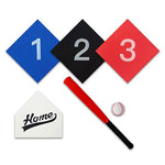 Baseball Tee Ball Set - T Ball & Bat Set With 4 Pc Bases For Kids Toddler Age 3+, Soft Plastic Foam For Kids Softball Games & First Sport Gr, Indoor Outdoor Backyard