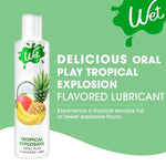 Tropical Explosion Premium Flavored Edible Lube For Men, Women And Couples | Long-Lasting, Condom Safe, Sugar Free, 9 Fl Oz