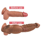Vibrating Condom, Anal Dildo, Bdsm Role Play Sex Toy (Flesh Color)