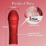 Female Finger Vibrator,Adult Sex Toys Nipple Clitoris Stimulator,Sex Toy With 10 Vibration Modes And Heat Function Clitoris G-Spot Nipple,Strong Vibration Mini Women Pleasure Vibrator