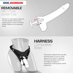 Doc Johnson Signature Series - Jason Luv - 10 Inch Realistic ULTRASKYN Dildo with Removable Vac-U-Lock Suction Cup - F-Machine & Harness Compatible - for Adults Only, Chocolate