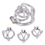 Chastity Locked Breathable Stainless Steel Male Chastity Device Mens Sexual Health Sm Penis Exercise Sex Toys B450 (1.97 Inch/ 50Mm)