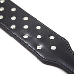 Studded Spanking Paddle For Adult Bdsm, 14.8In Faux Leather Sex Toys Paddles For Bondage Role Play